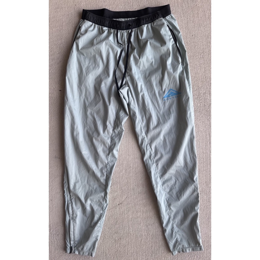 Nike Trail Phenom Elite Running Jogger Pants Men's M Green Outdoors Dri Fit